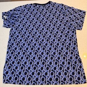 Polo by Ralph Lauren Black and Blue Patterned Men's Shirt
